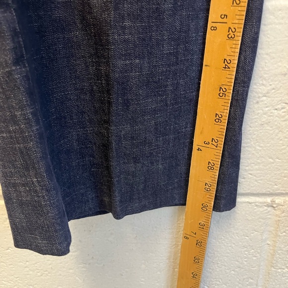 Brooks Brothers NY Denim Wide-Leg High‎ Waisted Trousers Sz. 4 NWT - Picture 11 of 11